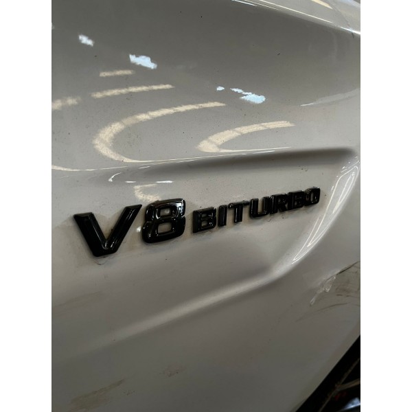 Emblema V8 Biturbo Direito Mercedes Benz C63s Amg 2016