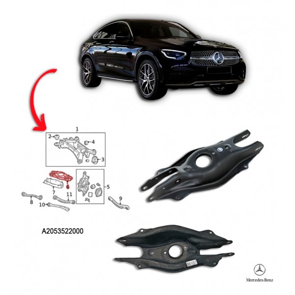 Balança Traseira Direita - Mercedes Benz Glc300 Coupé 2022