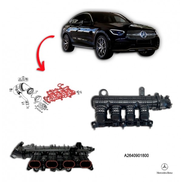 Coletor Admissão - Mercedes Benz Glc300 Coupé 2022