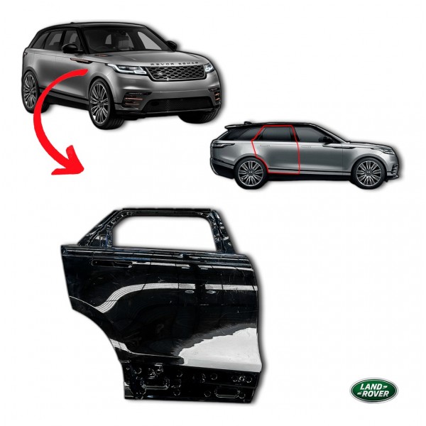Porta Traseira Direita C/detalhes - Range Rover Velar 2019