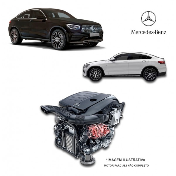 Motor Parcial 2.0 258cv - Mercedes Glc300 Coupé 2022 B.troca