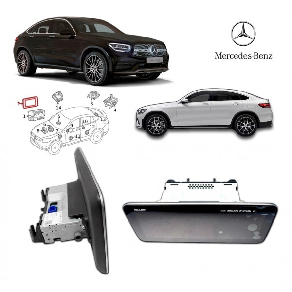 Tela Multimídia - Mercedes Benz Glc300 Coupé 2022