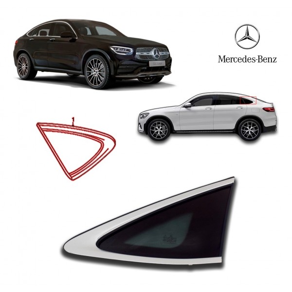 Vidro Fixo Direito - Mercedes Benz Glc300 Coupé 2022